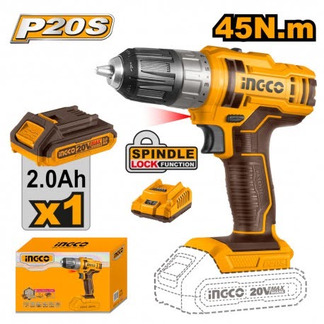 INE-CO TRAPANO A BATTERIA 20V CON BATTERIA