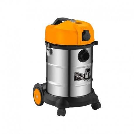 INGCO BIDONE ASPIRAPOLVERE-LIQUIDI INOX 1200W 30LT