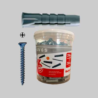 TASSELLO CON VITE 'UV' IN BARATTOLO