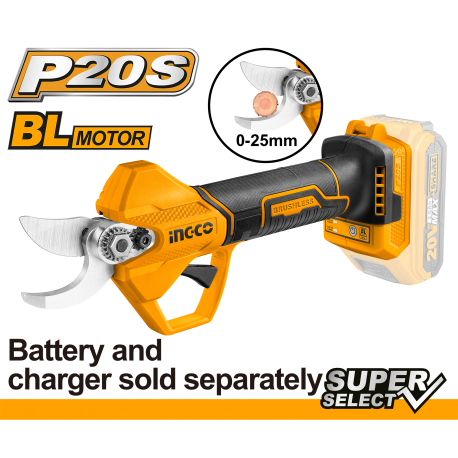 FORBICI DA POTA INGCO A BATTERIA 20V NUDA Ø25