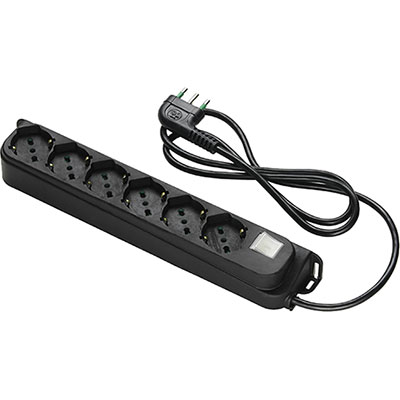 MULTIPRESA BIPASSO SCHUKO + INT.LUM RETAIL FME