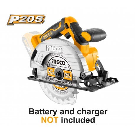 INGCO SEGA CIRCOLARE CON BATTERIA AL LITIO 20V - NUDA