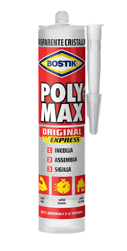 ADESIVO SIGILLANTE UNIVERSALE 'POLY MAX' CRISTAL EXPRESS