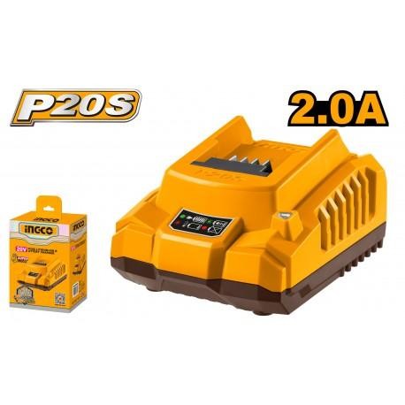 Caricabatterie rapido INGCO 20V 110V-240V
