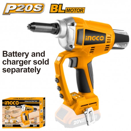 INGCO RIVETTATRICE A BATTERIA 20V NUDO